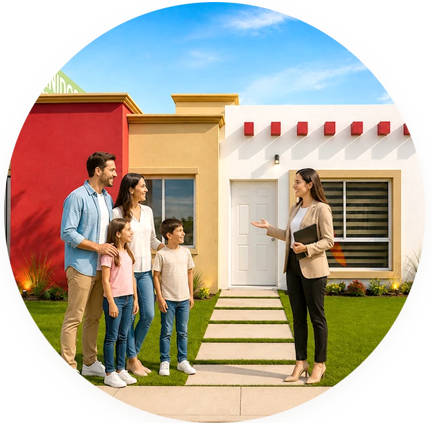 Familia conociendo su nuevo hogar en San Miguel de Allende